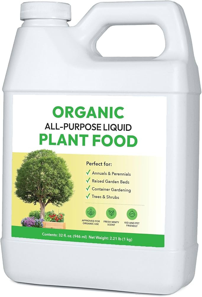 Organic All-Purpose Liquid Plant Food - Use on All Outdoor Plants: Flower Beds, Vegetable Gardens... | Amazon (US)