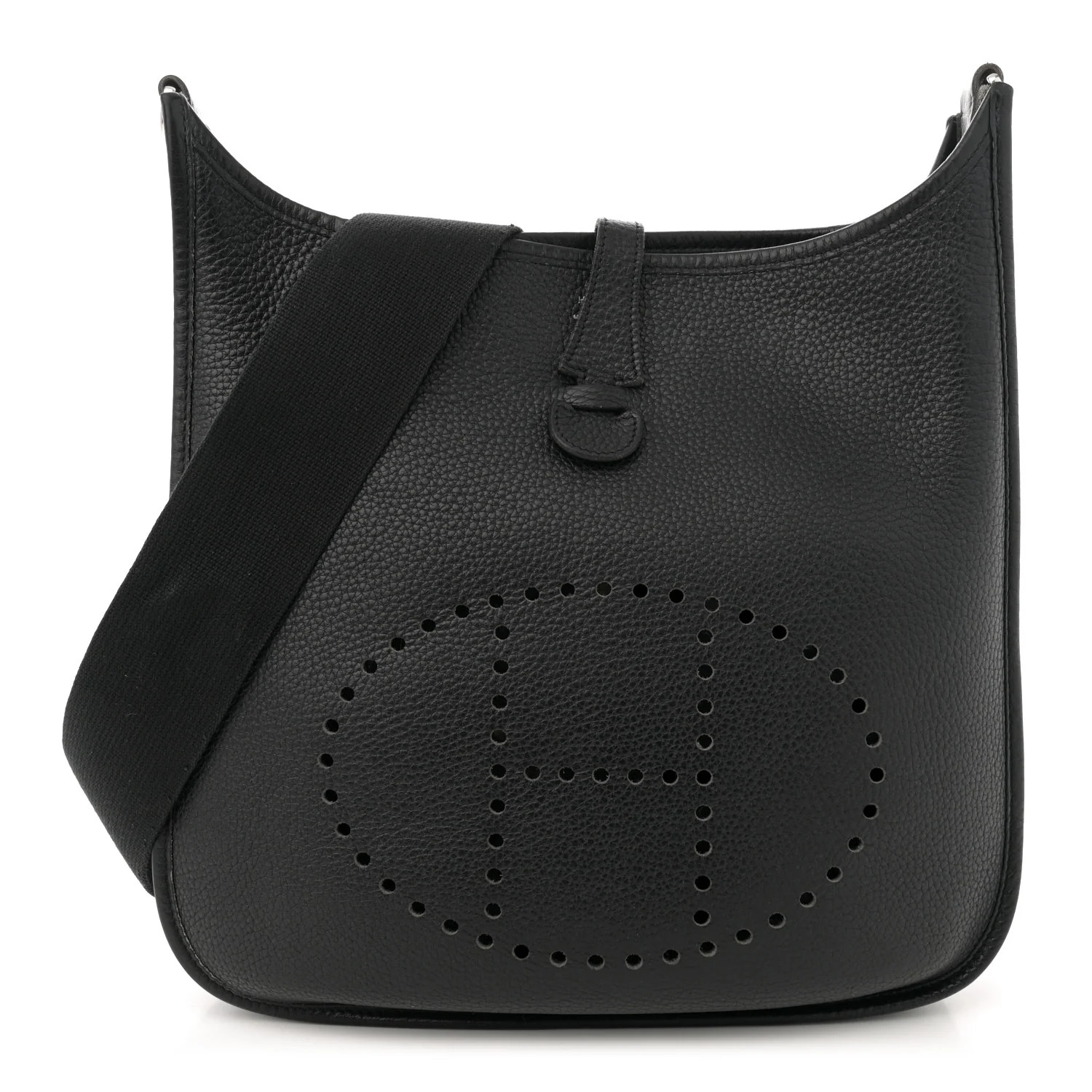 Taurillon Clemence Evelyne III PM Black | FASHIONPHILE (US)