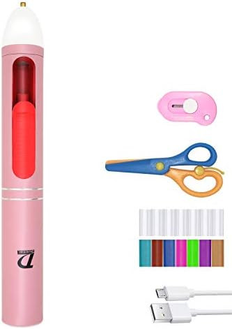 Cordless Hot Glue Pen USB Rechargeable 7mm Standard Low Temp & Mini Size for Kids Doing Their Craft  | Amazon (US)