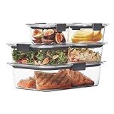 Rubbermaid Brilliance Leak-Proof Food Storage Containers with Airtight Lids, Set of 5 (10 Pieces Tot | Amazon (US)