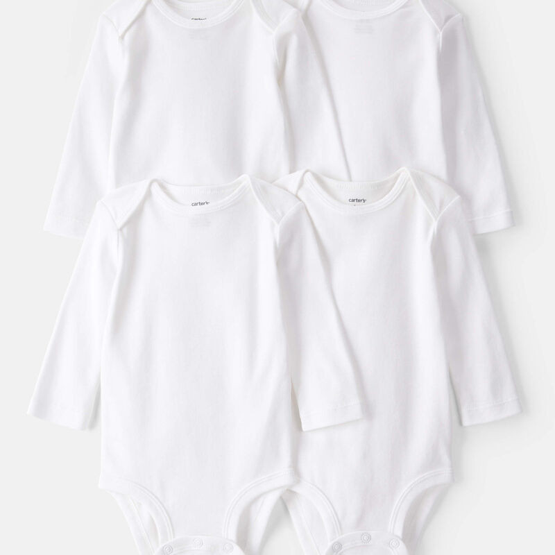 4-Pack Long-Sleeve Bodysuits | Carter's