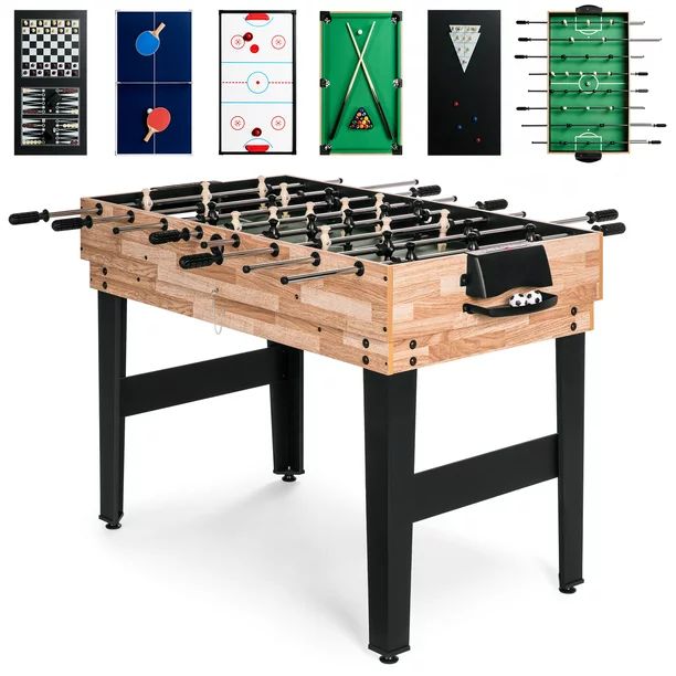 Best Choice Products 2x4ft 10-in-1 Combo Game Table Set w/ Hockey, Foosball, Pool, Shuffleboard, ... | Walmart (US)
