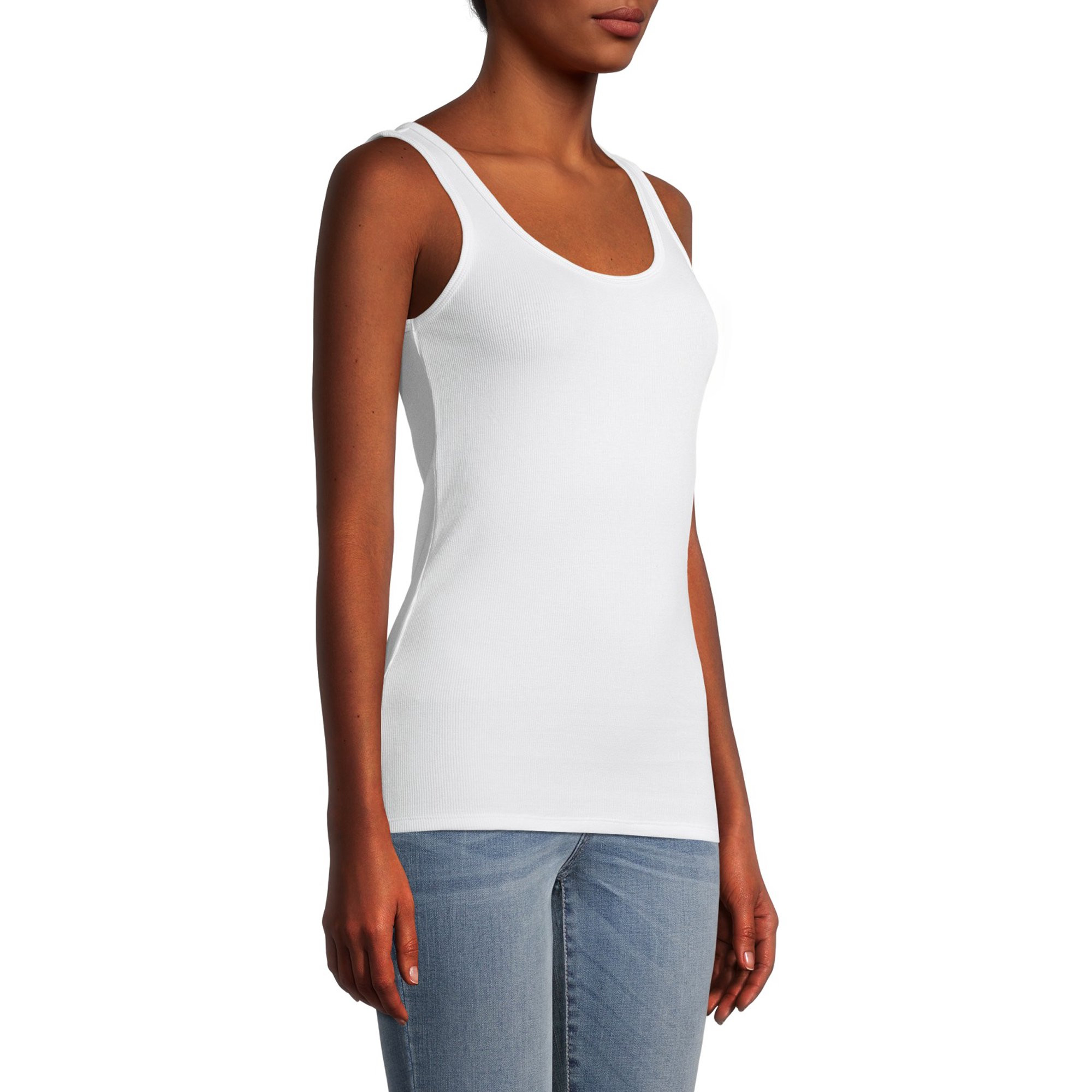 Time and Tru Women's Rib Tank Tops, 3-Pack | Walmart (US)