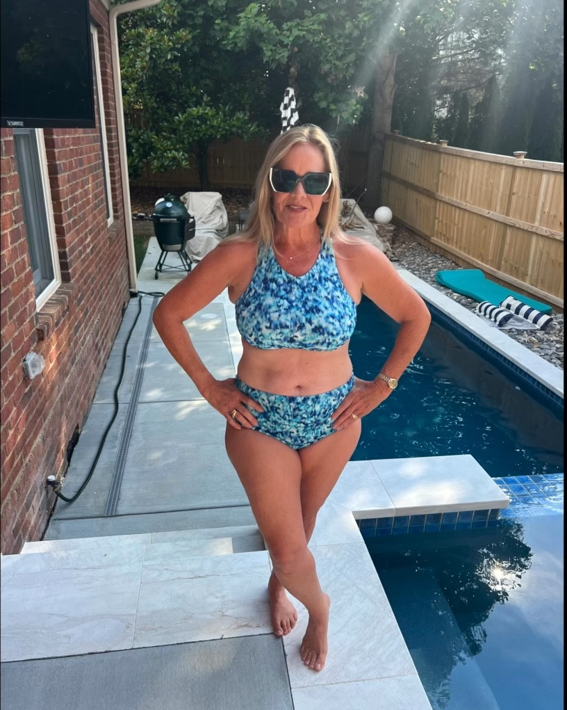 A great two piece swimsuit that has coverage and support!
This suit is great for active outdoor water sports.
It stays in place while swimming laps, paddle boarding and boating.
I love the variety of suits available for whatever people enjoy while in the water!

#LTKSeasonal #LTKSummerSales #LTKSwim