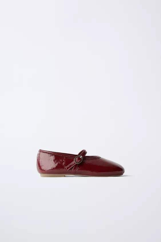 PATENT BALLET FLATS | Zara US