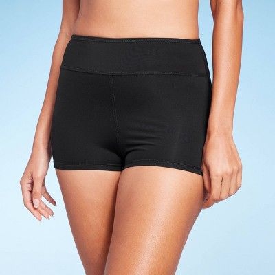 Women's Tummy Control High Waist Swim Shorts - Kona Sol™ Black L | Target