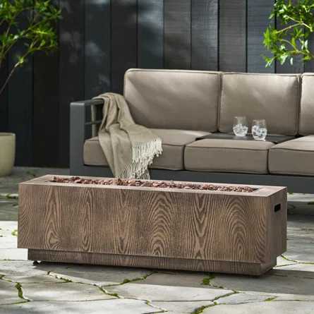 Attah 15'' H Iron Propane Outdoor | Wayfair North America