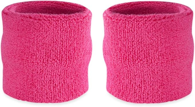 Suddora Wrist Sweatbands, Absorbent and Breathable Thick Cotton Bands for Working Out, Gymnastics... | Amazon (US)