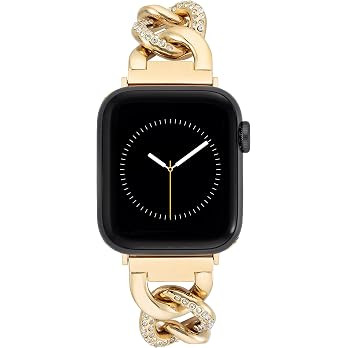 Anne Klein Fashion Chain Bracelet for Apple Watch, Secure, Adjustable, Apple Watch Replacement Ba... | Amazon (US)