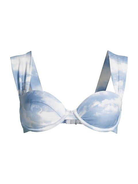 Claudia Cloud Print Bikini Top | Saks Fifth Avenue
