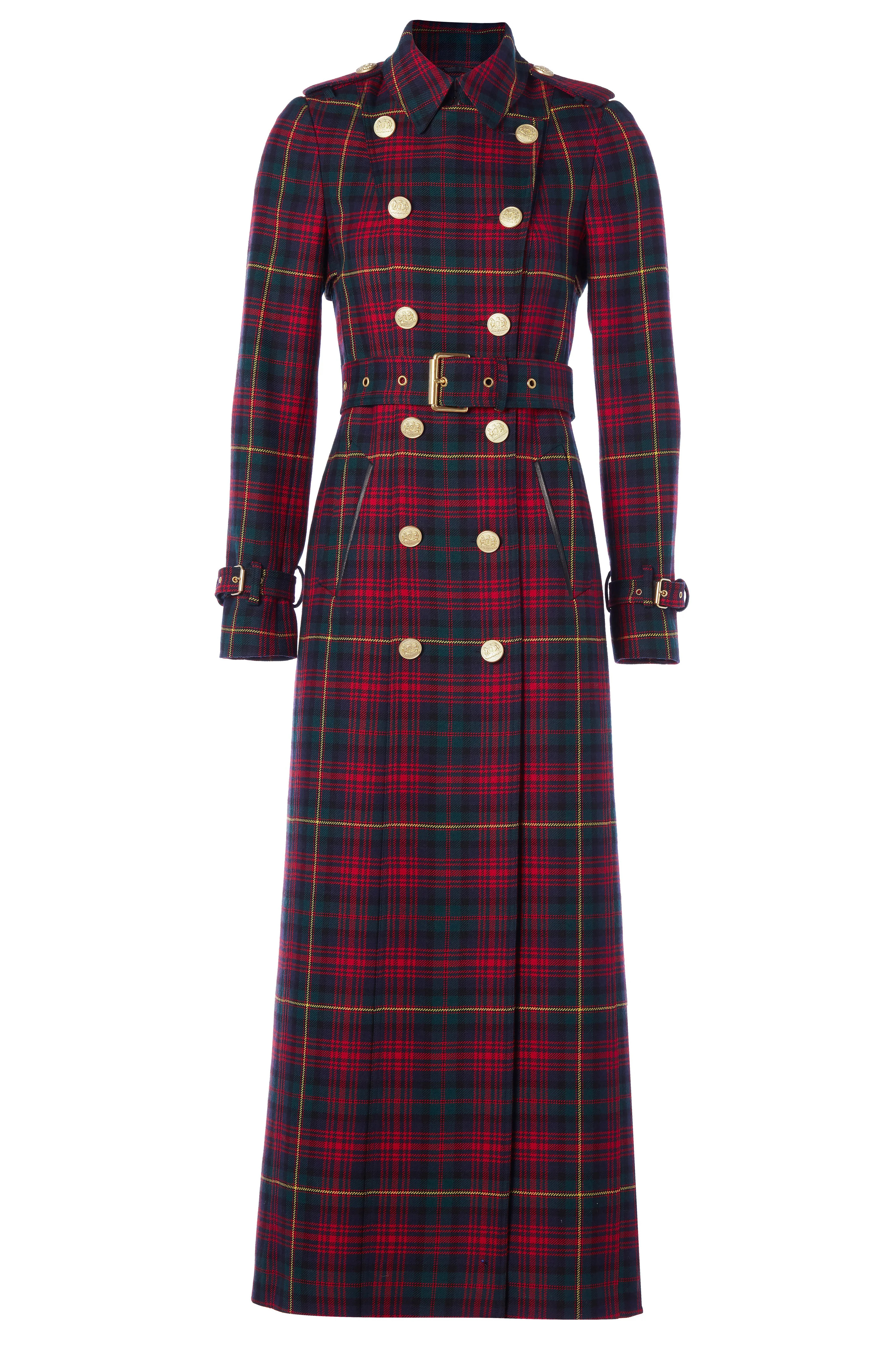 Full Length Marlborough Trench Coat (Logan Tartan) | Holland Cooper