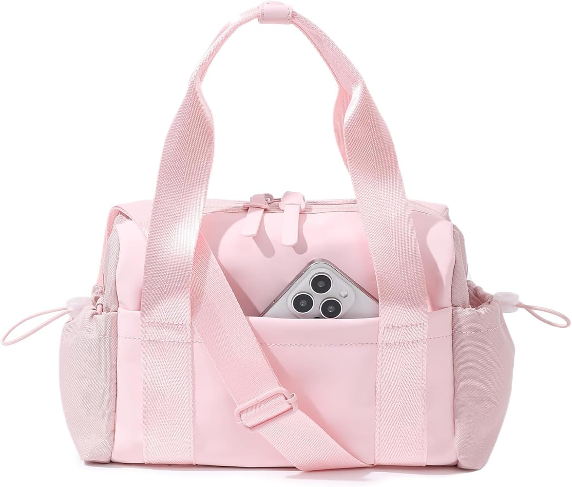 Small Gym Bag for Women, Mini Crossbody Gym Duffle Bag with Wet Compartment, Carry on Gym Tote Ba... | Amazon (US)