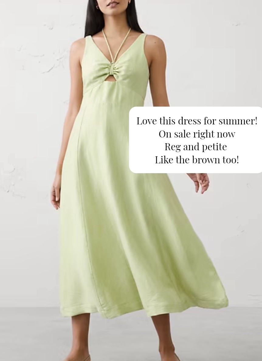 This linen blend dress is so pretty for summer. I can just see myself bringing this on vacation + wearing it to dinner - so pretty and versatile!! 

Love when they do the 50% off and an additional 20% off going on now!


Vacation dresses, beach vacation outfits, travel outfit, summer outfits, chocolate brown dresses, colorful dresses, spring outfits, summer, vacation outfits beach, spring dresses 2026

#LTKTravel #LTKootd #LTKSeasonal