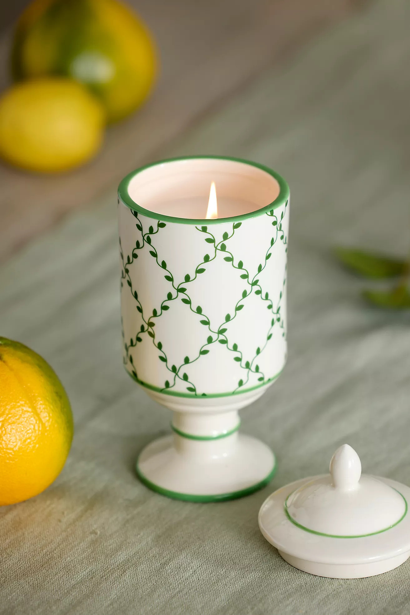 Ceramic Jar Candle, Green Ivy | Terrain