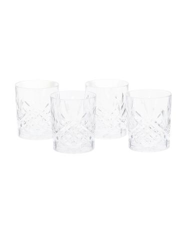 Set Of 4 Acrylic Double Old-Fashion Glasses | Marshalls