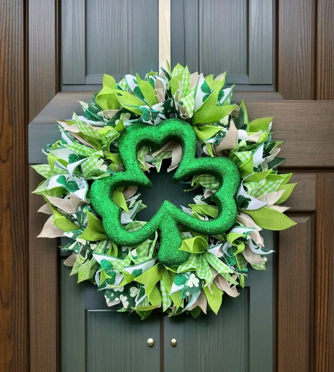 St Patrick’s Day Wreath, 14” - Etsy | Etsy (US)