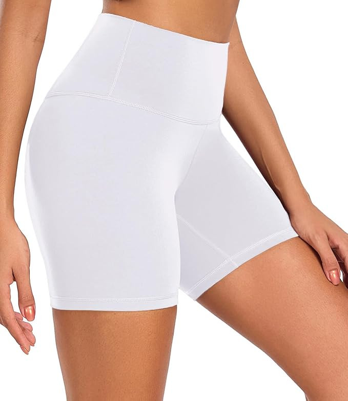 wirarpa Women's Buttery Soft Biker Shorts High Waisted Workout Running Yoga Spandex Shorts 6" | Amazon (US)