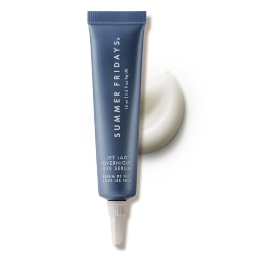 Summer Fridays Jet Lag Overnight Eye Serum - Nourishing Undereye Treatment for Dark Circles - Helps to Hydrate, Smooth, Firm & Depuff - Enriched with Glycerin to Lock in Moisture (0.5 Fl Oz) | Amazon (US)