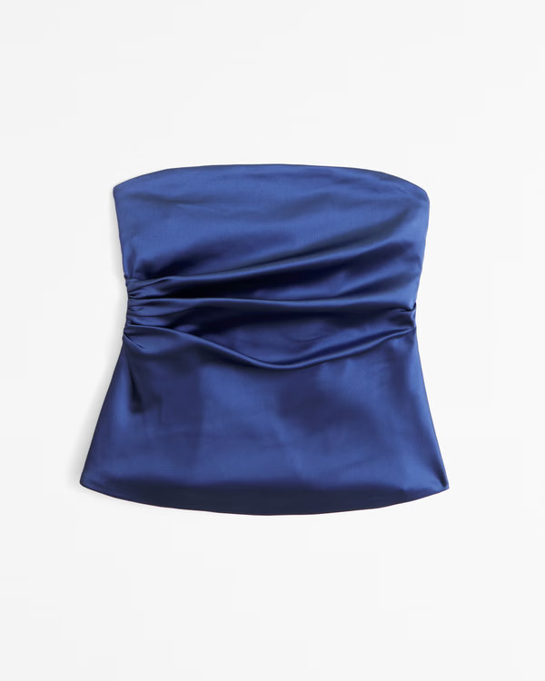 Women's Long-Length Satin Tube Top | Women's Tops | Abercrombie.com | Abercrombie & Fitch (US)