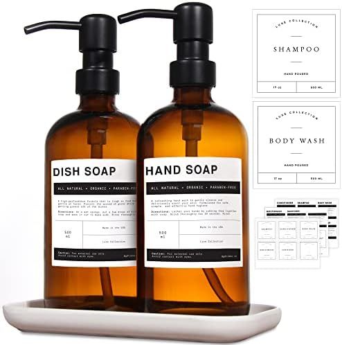 Dish Soap Dispenser for Kitchen Dish Soap Dispenser , Hand Soap Dispenser Bathroom, Kitchen Soap ... | Amazon (US)