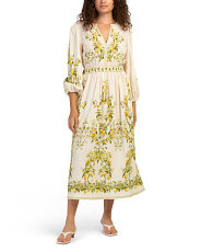 Linen Blend V-Neck Maxi Dress | Marshalls