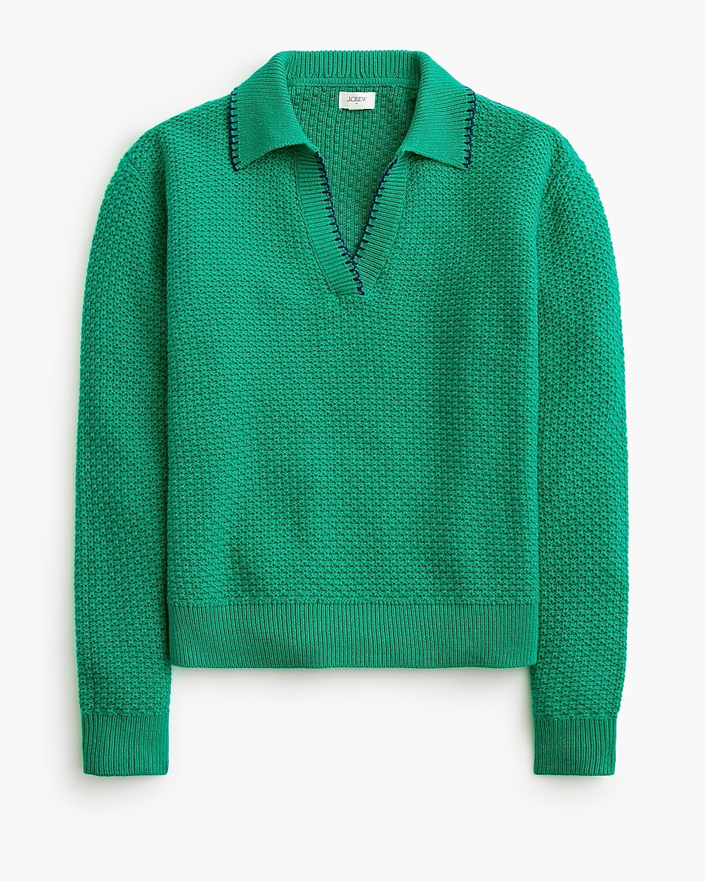 Tipped textured sweater-polo | J.Crew Factory