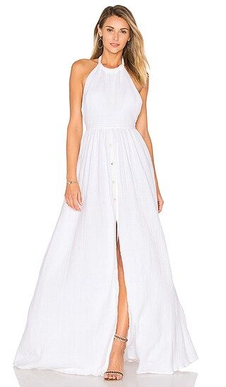 Mara Hoffman Organic Cotton Backless Dress in White | Revolve Clothing