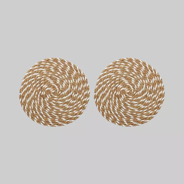 2ct Natural Placemat White - Bullseye's Playground™ | Target