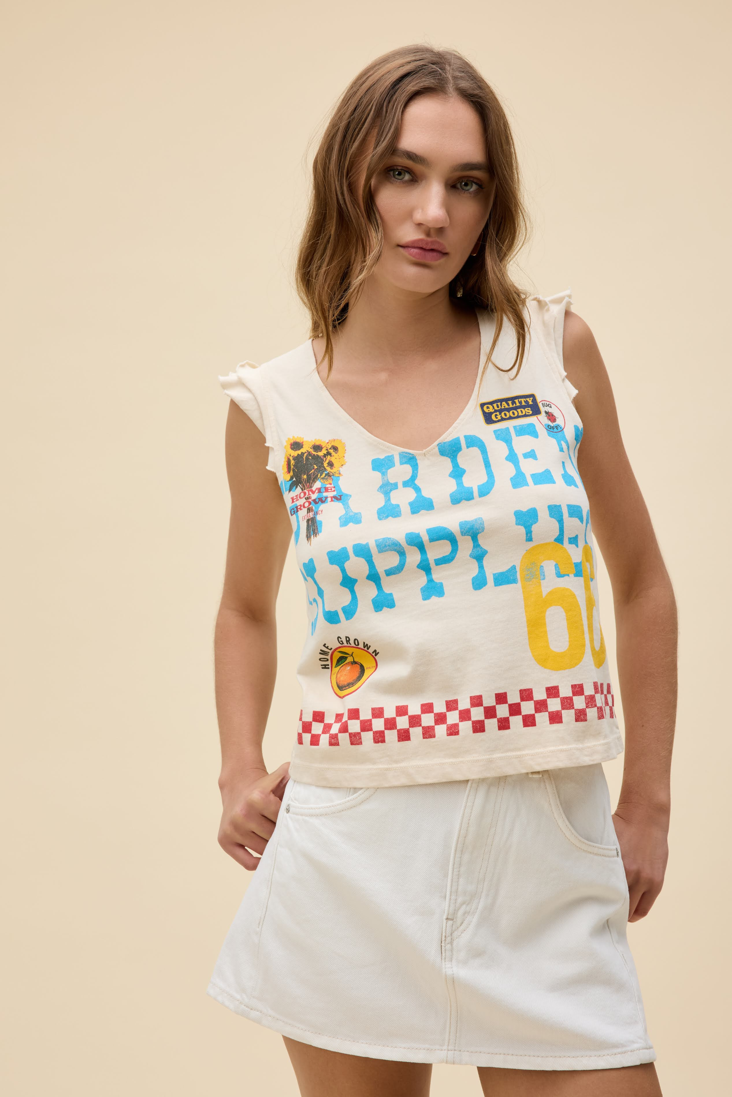 Home Grown Ruffle Sleeve Top | Daydreamer