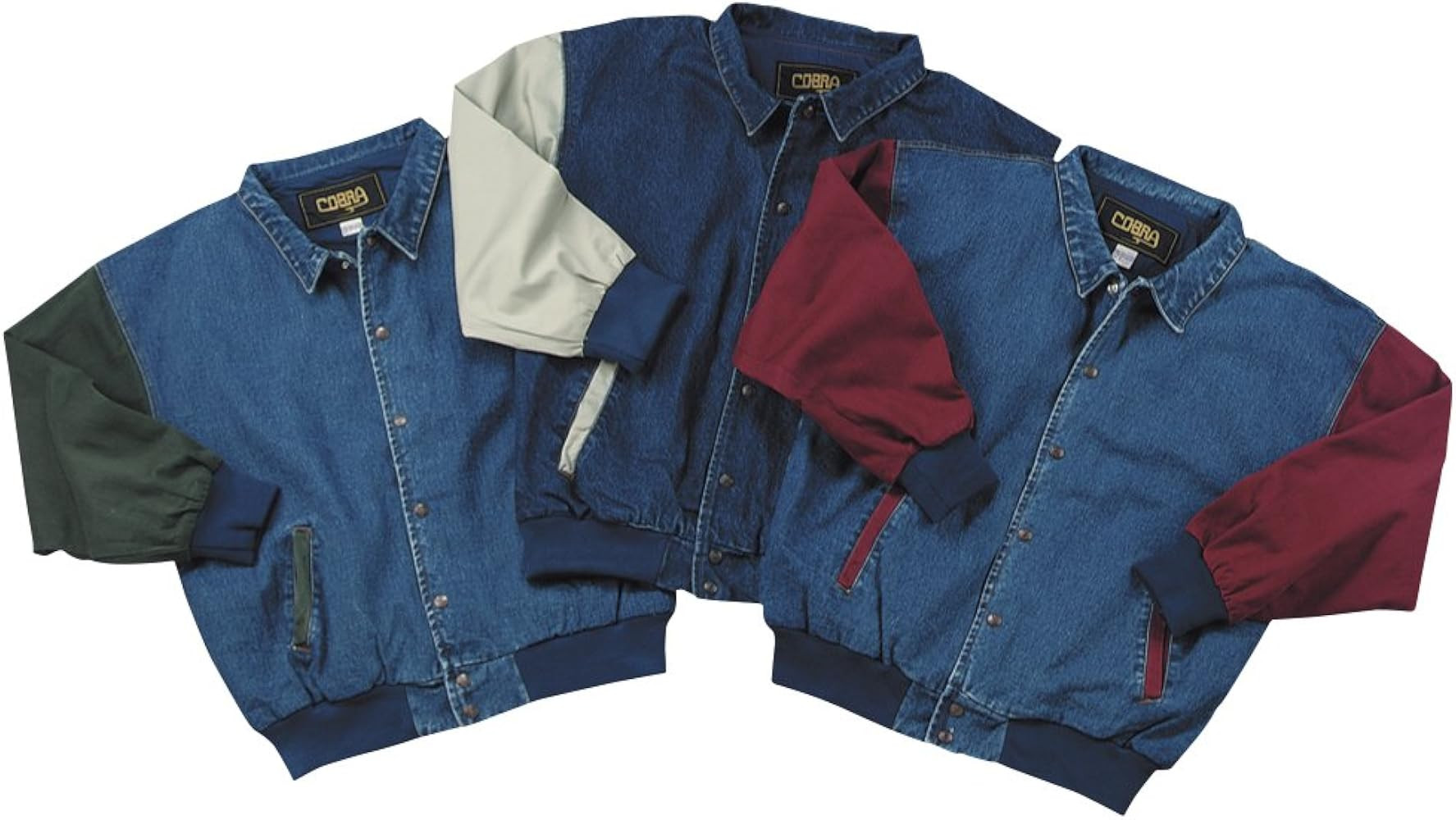 Cotton-Washed Vintage Denim Ranger Jacket with Contrasting Sleeves by Cobra | Amazon (US)