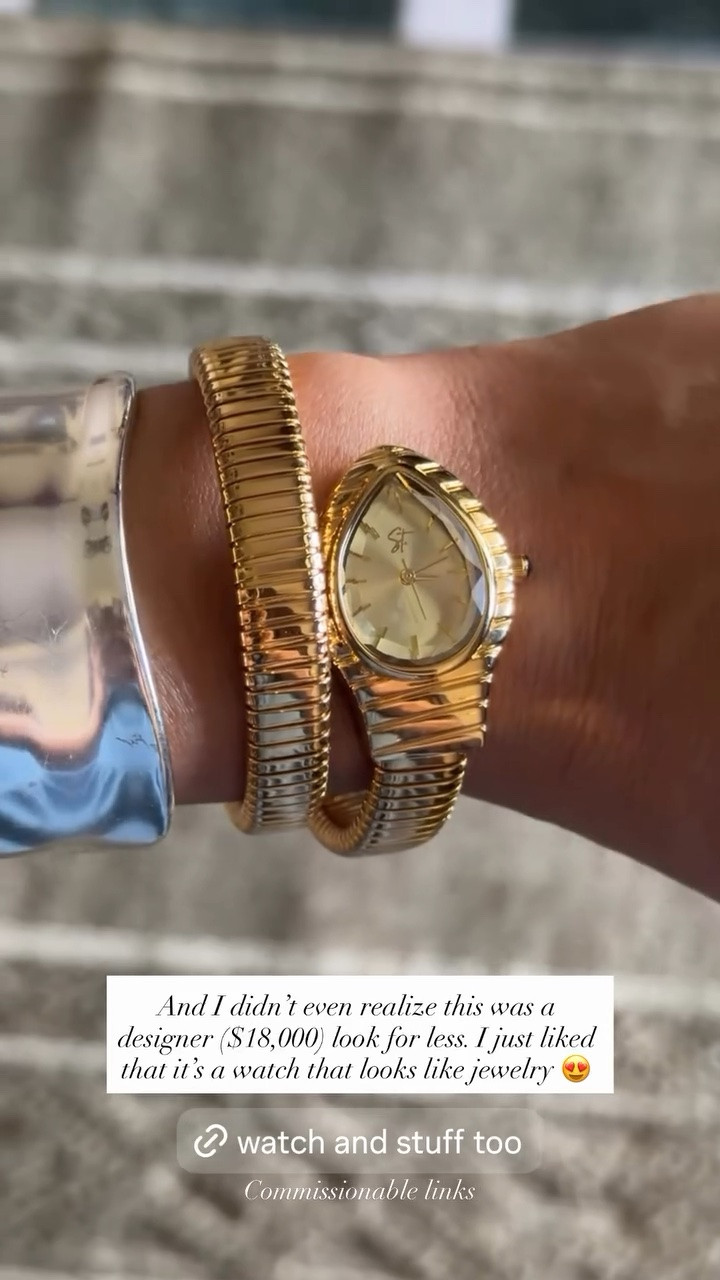 I didn't even realize this was a designer ($18,000) look for less. I just liked that it's a watch that looks like jewelry😍

#LTKstorytime