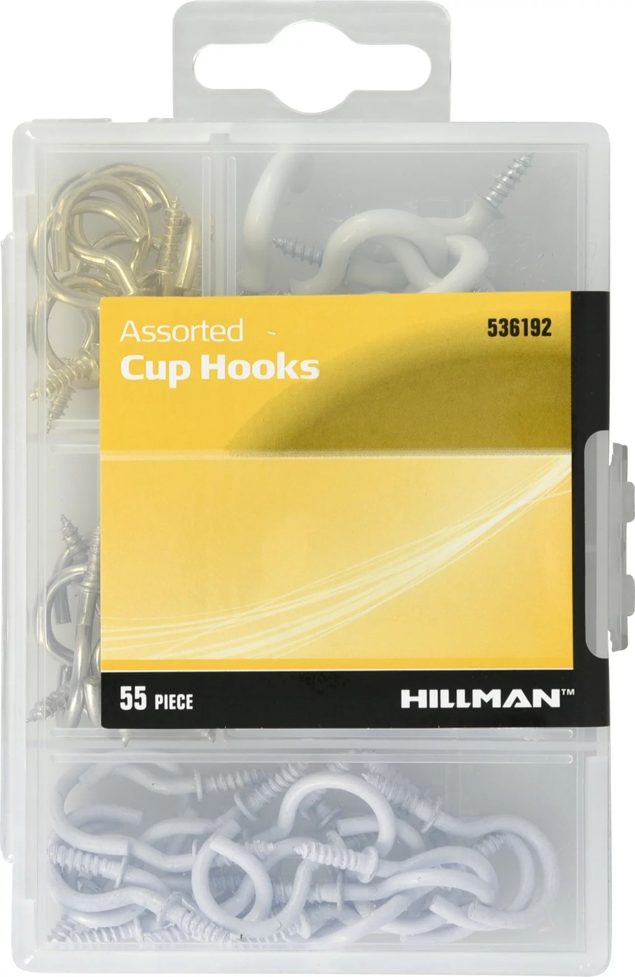 Hillman Cup Hook Assortment (for Lightweight Items) 55 Pack | Walmart (US)
