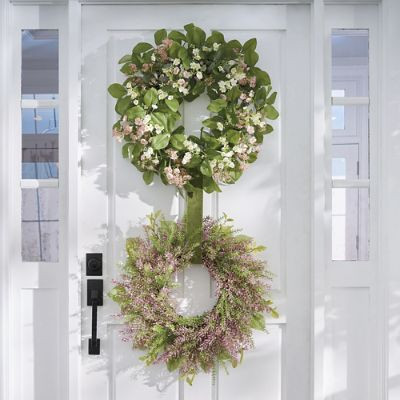 Spring Market Two Wreaths on Ribbon | Grandin Road | Grandin Road