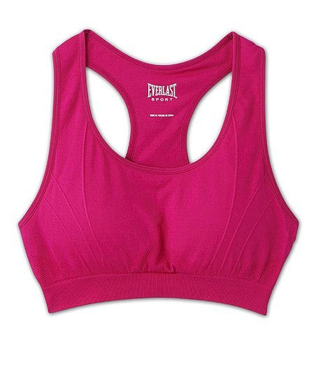 Pink Padded Racerback Sports Bra | Zulily