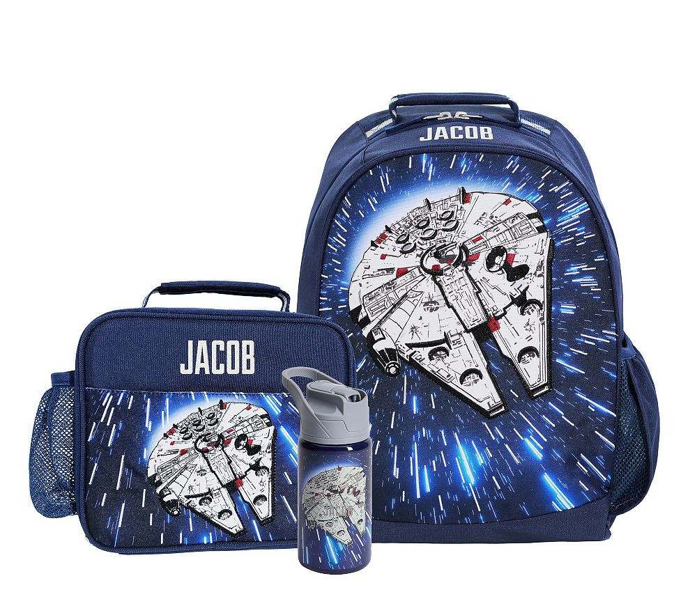 Mackenzie Star Wars™ Millennium Falcon™ Glow Backpack Bundle, Set of 3 | Pottery Barn Kids