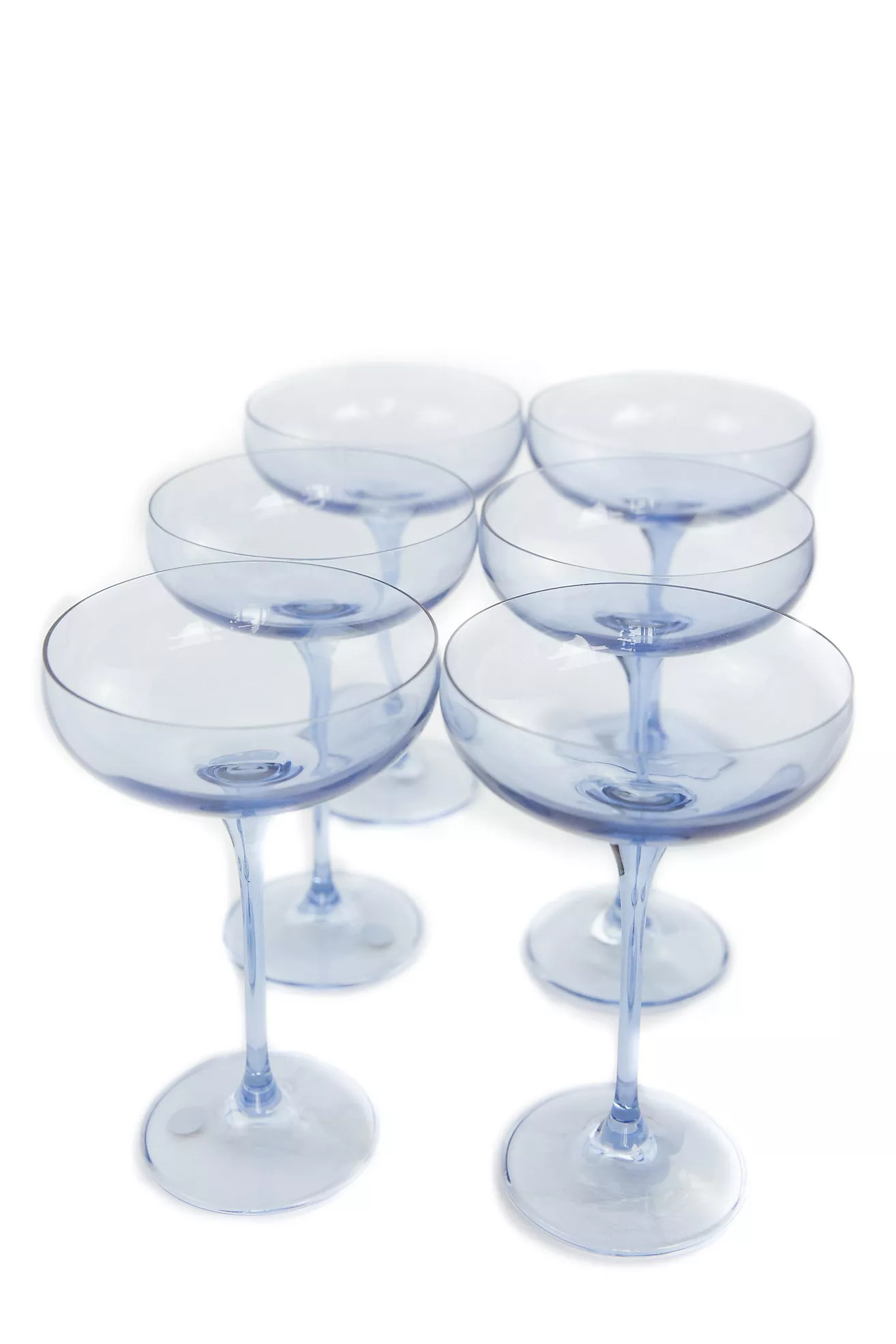Estelle Colored Glass Champagne Coupe Set | Anthropologie (US)