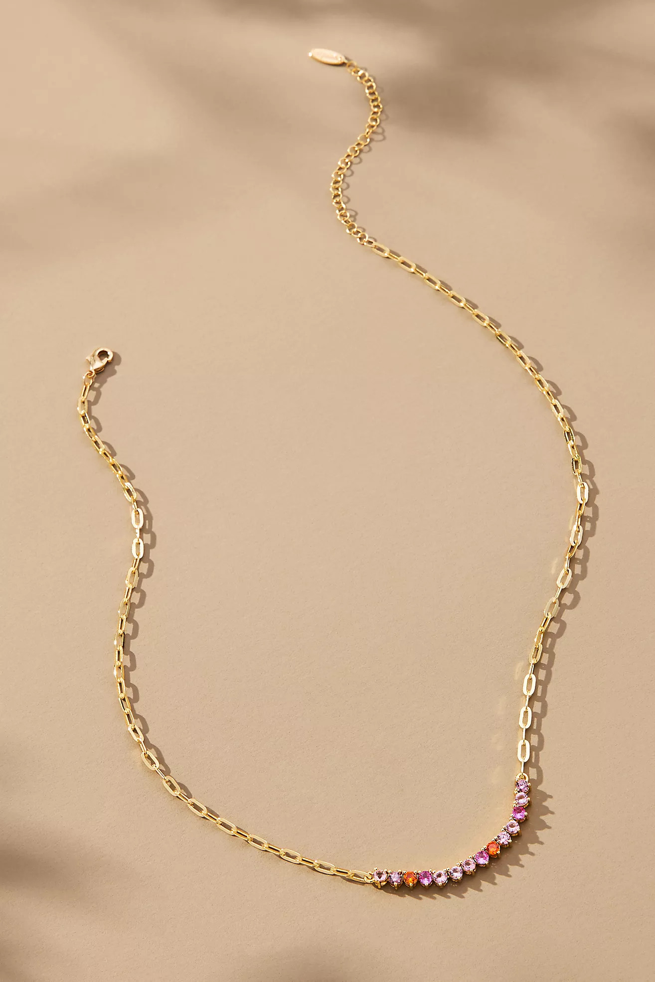 Glassy Stone Arch Necklace | Anthropologie (US)