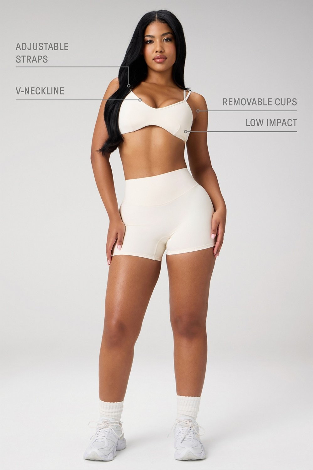 Pureluxe Strappy Low Impact Bra | Fabletics Europe