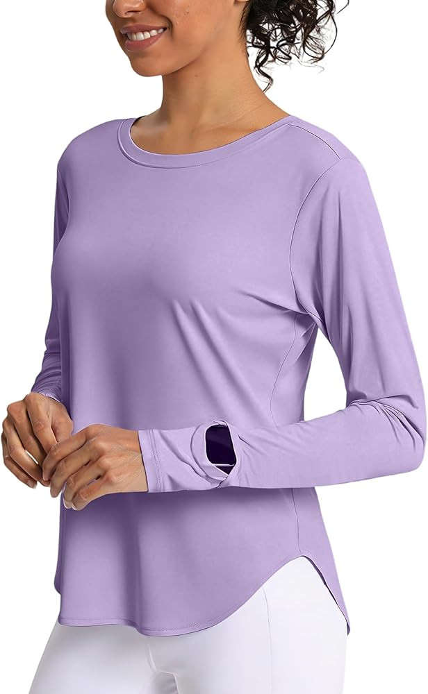 Women's Sun Shirts UPF 50+ Long Sleeve UV Protection Shirt Rash Guard Lightweight Quick Dry SPF W... | Amazon (US)