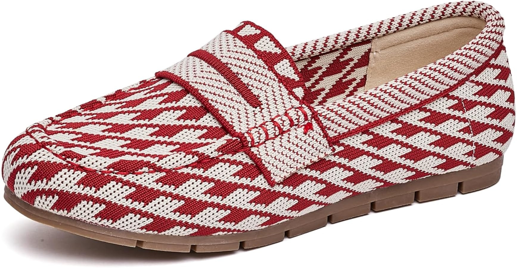 Women's Comfortable & Lightweight Knit Loafers Slip-On Memory Foam Flats with Arch Support, Non-S... | Amazon (US)