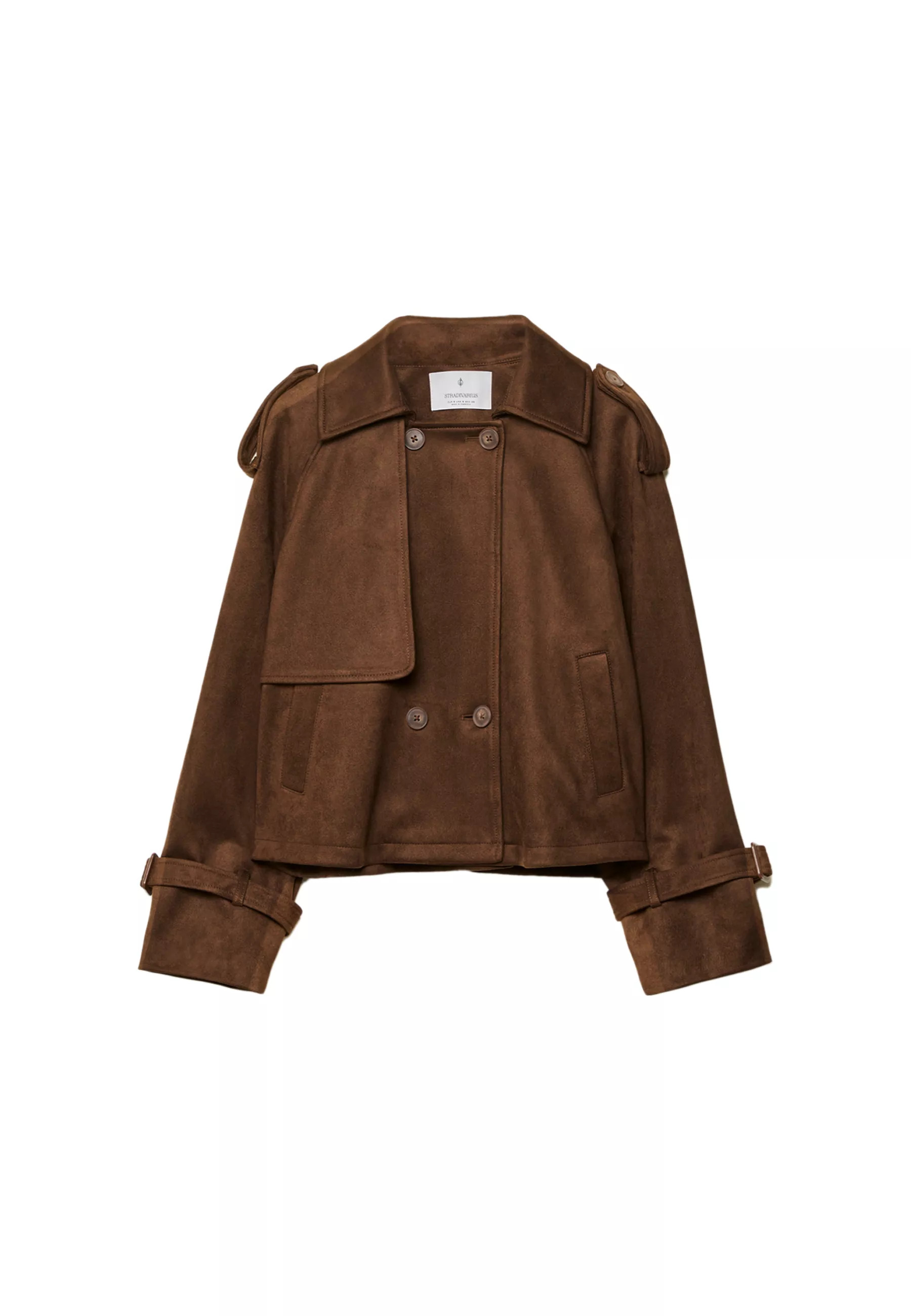 Short faux suede trench coat - Women's Stradimarket | Stradivarius United Kingdom | Stradivarius (UK)