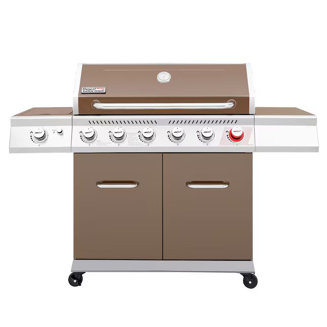 Royal Gourmet Brown 6-Burner Liquid Propane Gas Grill with 1 Side Burner | Lowe's