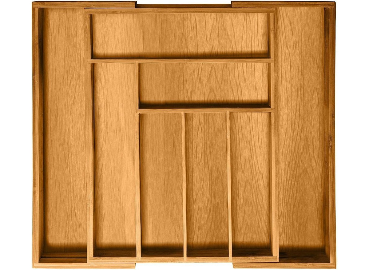 Bambusi Expandable Silverware Organizer - Bamboo Kitchen Drawer Organizer, Utensil Holder - Drawer Organization and Storage in Kitchen, Bathroom or Be | Macy's