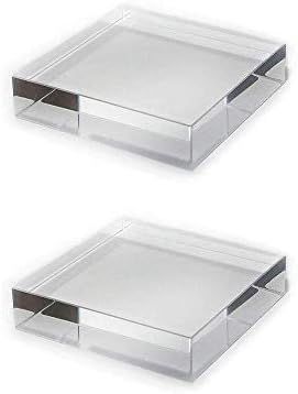 Mirart Clear Acrylic Cube 4 x 4 x 1 (2 Pack) | Amazon (US)