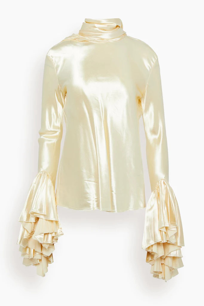 Amelia Top in Champagne | Hampden Clothing