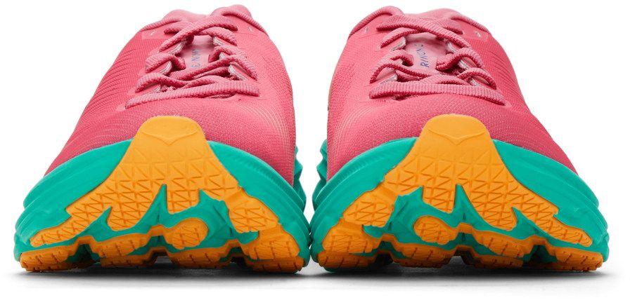 HOKA - Pink & Green Rincon 3 Sneakers | SSENSE