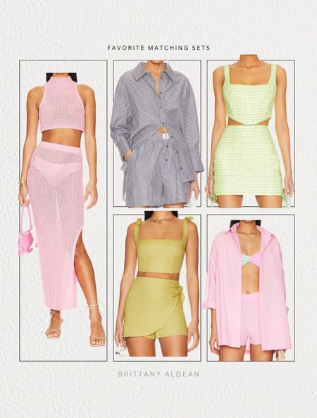 Revolve x Spring Sets. Comfy, versatile sets on Revolve right now that are transition pieces for spring and summer. 

summer l spring l spring outfit l summer outfit l pink outfit l two piece set l outfit set 