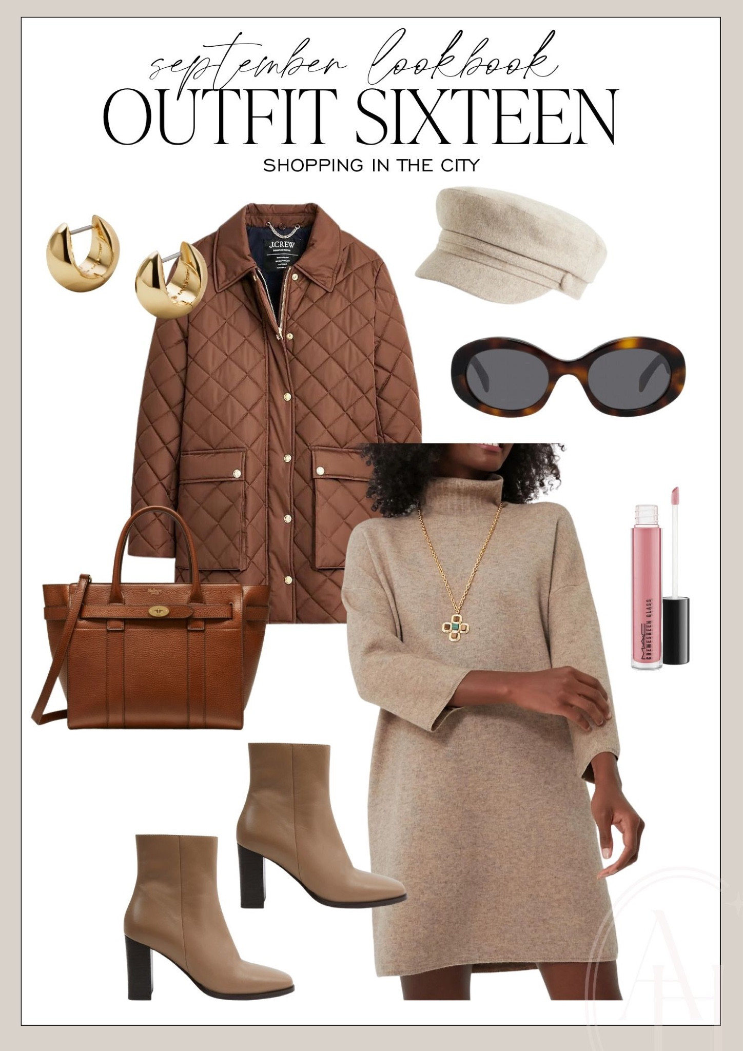 Fall outfit idea perfect for shopping in the city. Another gorgeous turtleneck sweater dress pairs perfectly with this quilted coat. 

#LTKworkwear #LTKstyletip #LTKSeasonal