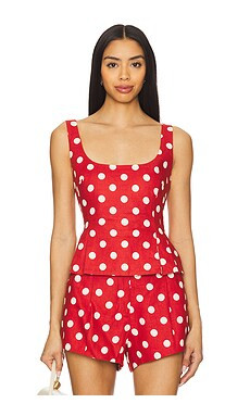 Posse Rosalie Top in Polka Dot from Revolve.com | Revolve Clothing (Global)