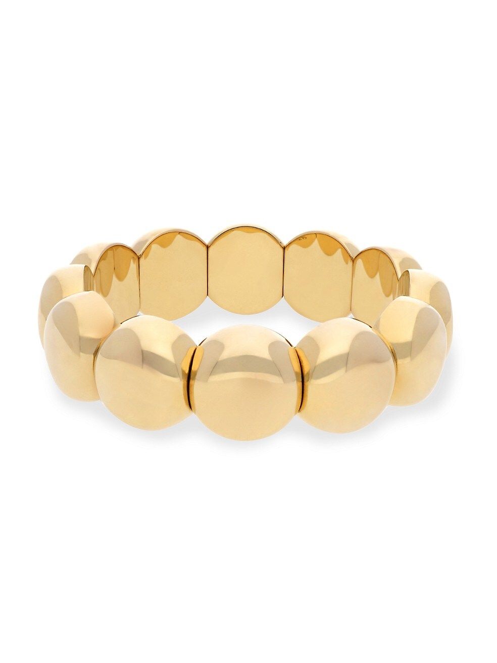 Aura Dama 18K Gold-Plated Ceramic Stretch Bracelet | Saks Fifth Avenue